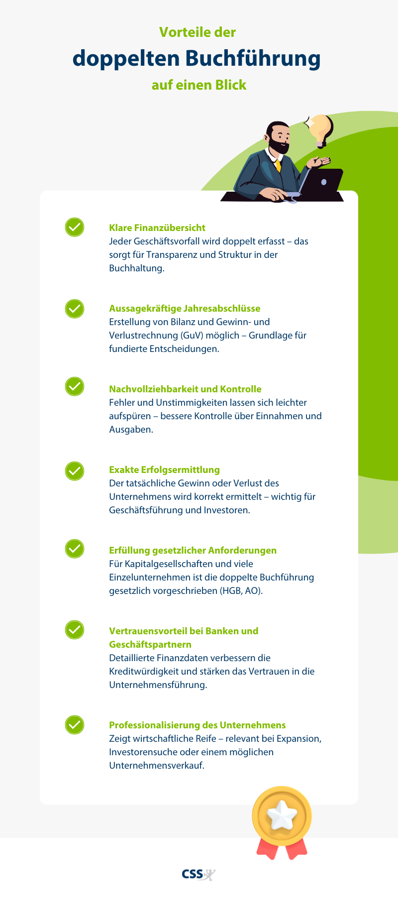 Vorteile Doppelte Buchführung